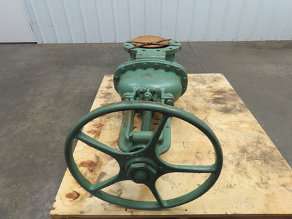 Crane 10" Cast Iron Gate Valve 125S 200 WOG 12-Bolt Flange 20" Handwheel