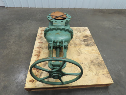 Crane 10" Cast Iron Gate Valve 125S 200 WOG 12-Bolt Flange 20" Handwheel