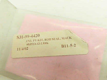 Mack S3513LSSK Cylinder Rod Seal Kit Lot of 3