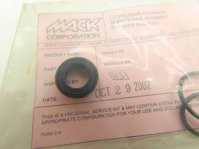 Mack S3513LSSK Cylinder Rod Seal Kit Lot of 3