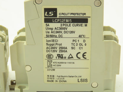LS LCP32FM Circuit Breaker AC 240V DC 120A 50/60Hz Lot of 2