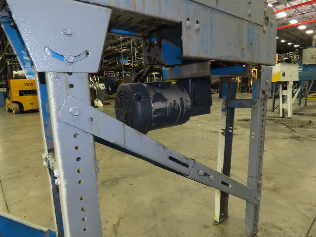 New London Engineering 7.5"x 14' PlastiTrak Plastic Chain Conveyor 90 Deg 20FPM