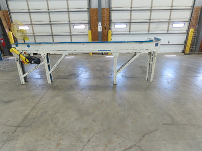 New London Engineering 7.5"x 14' PlastiTrak Plastic Chain Conveyor 90 Deg 20FPM