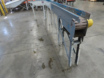 New London Engineering 7.5"x 14' PlastiTrak Plastic Chain Conveyor 90 Deg 20FPM