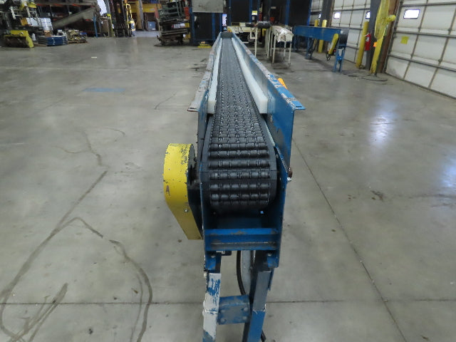New London Engineering 8"x 20' Plastic Roller Belt Accumulating Conveyor 460V