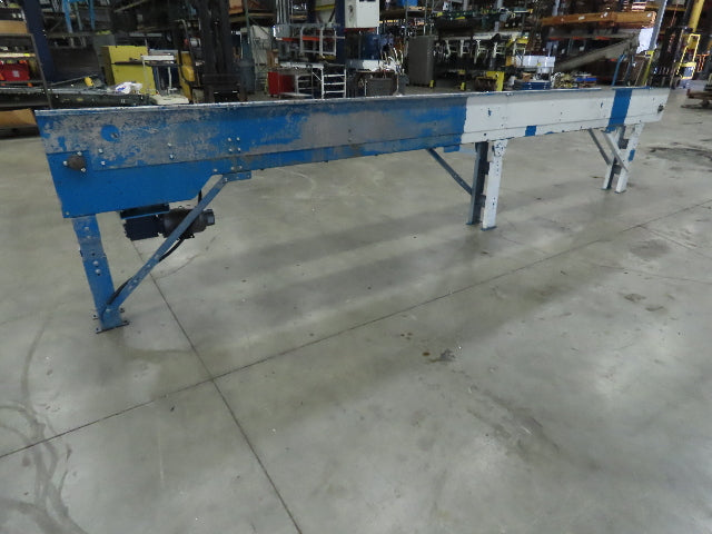 New London Engineering 8"x 20' Plastic Roller Belt Accumulating Conveyor 460V