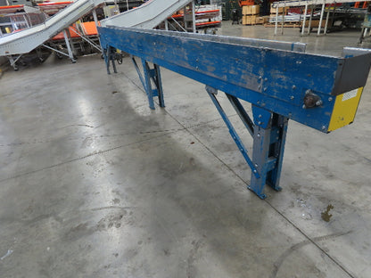 New London Engineering 8"x 20' Plastic Roller Belt Accumulating Conveyor 30 FPM