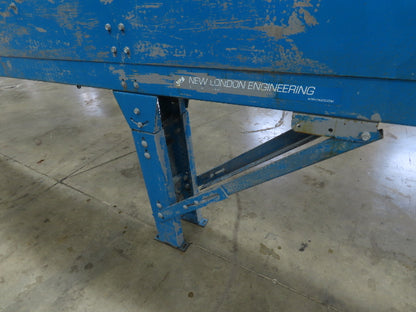 New London Engineering 8"x 20' Plastic Roller Belt Accumulating Conveyor 30 FPM