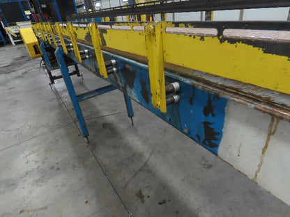 7.5"x 21' Side x Side Plastic Roller Belt Accumulating Conveyor 460V 3PH