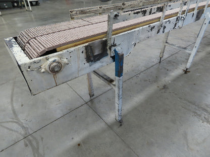 7.5"x 21' Side x Side Plastic Roller Belt Accumulating Conveyor 460V 3PH