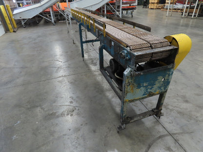 7.5"x 21' Side x Side Plastic Roller Belt Accumulating Conveyor 460V 3PH