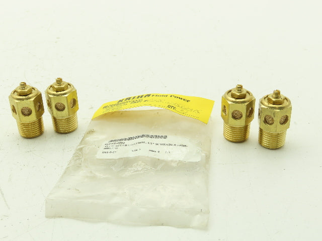 Parker Kriha 4508-0080 Flow Control Air Muffler 1/2" NPT  Lot of 4