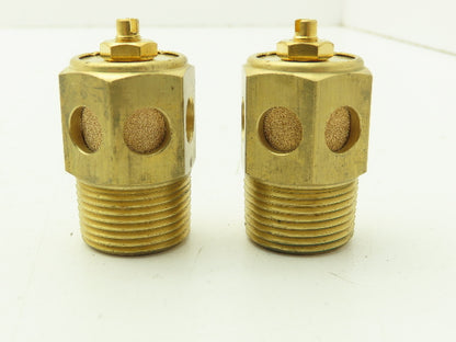 Parker 45120012 Flow Control Air Muffler 3/4" NPT  Lot of 2