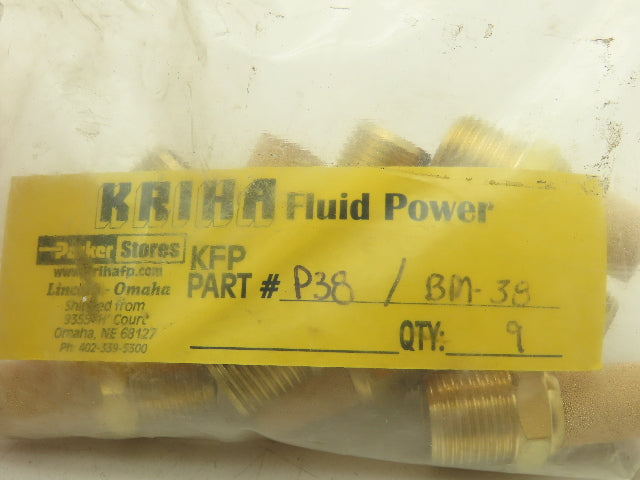 Parker Kriha P38 Pneumatic Exhaust Muffler Filter 3/8" NPT  Lot of 9