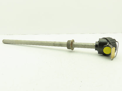 Cleveland Electric BMA-K-08 Base Metal Pipe Thermocouple 3/4" NPT Type K 24"