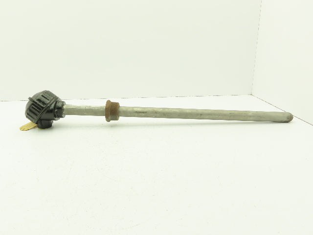 Cleveland Electric BMA-K-08 Base Metal Pipe Thermocouple 3/4" NPT Type K 24"