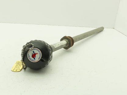 Cleveland Electric BMA-K-08 Base Metal Pipe Thermocouple 3/4" NPT Type K 24"