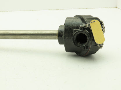 Cleveland Electric BMA-K-08 Base Metal Pipe Thermocouple 1/2" NPT Type K 24"