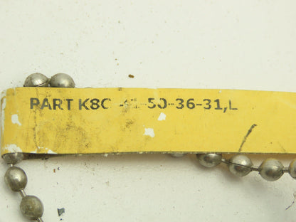 FCX K8C-41-50-36-31L Base Metal Tube Thermocouple 1/2" NPT Type K 36" Probe