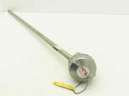 FCX K8C-41-50-36-31L Base Metal Tube Thermocouple 1/2" NPT Type K 36" Probe
