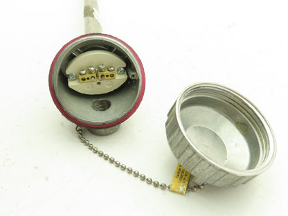 FCX K8C-41-50-36-31L Base Metal Tube Thermocouple 1/2" NPT Type K 36" Probe