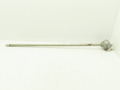 FCX K8C-41-50-36-31L Base Metal Tube Thermocouple 1/2" NPT Type K 36" Probe