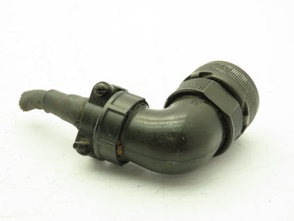 JAE 22-22SE Fanuc Servo Motor Plug 4 Pin Connector Assembly Right Angle