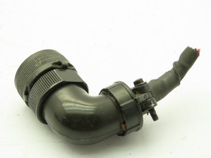 JAE 22-22SE Fanuc Servo Motor Plug 4 Pin Connector Assembly Right Angle