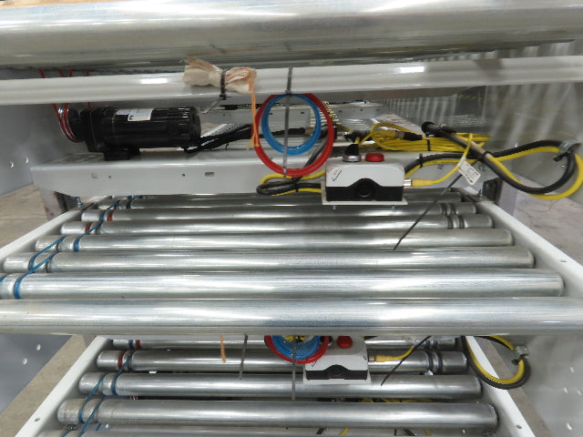 Roach 36"x 40' Modular Powered Roller Conveyor 130VDC O-Ring Belt Drive