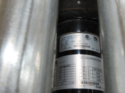 Roach 36"x 40' Modular Powered Roller Conveyor 130VDC O-Ring Belt Drive