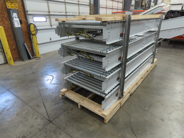 Roach 36"x 40' Modular Powered Roller Conveyor 130VDC O-Ring Belt Drive