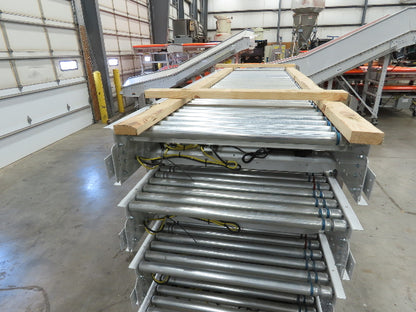 Roach 36"x 40' Modular Powered Roller Conveyor 130VDC O-Ring Belt Drive