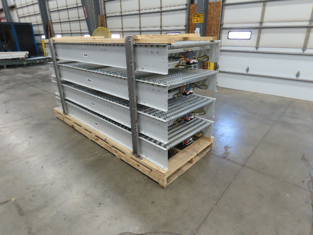 Roach 36"x 40' Modular Powered Roller Conveyor 130VDC O-Ring Belt Drive