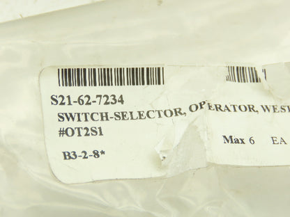 Westinghouse S21-62-7234 Selector Switch Operator Handle Maintained Lot Of 6