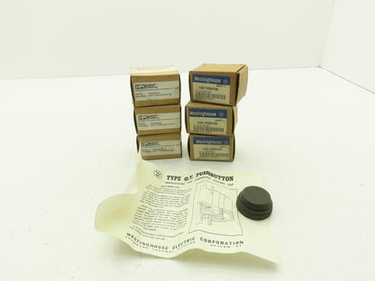 Westinghouse 314C245G01 Pushbutton Dust Tight Cap Black Lot Of 6