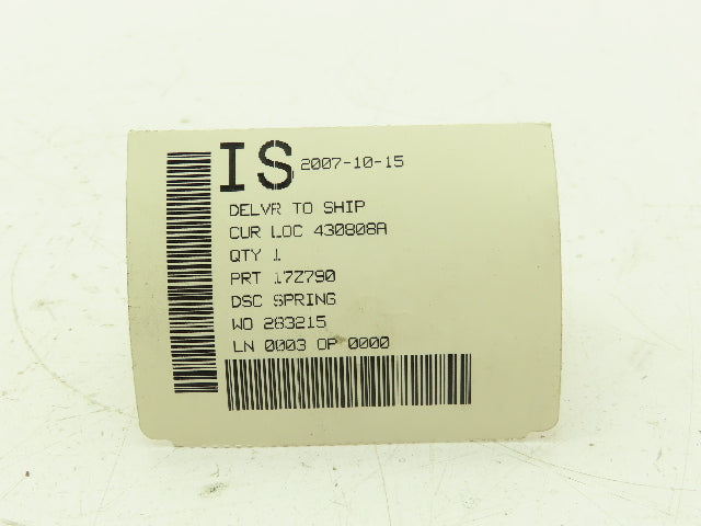 Kone 17Z790 Crane Spring 28mm x 132mm