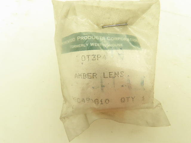 Homewood Products OT3P4 Push To Test Lens Amber Lot Of 7