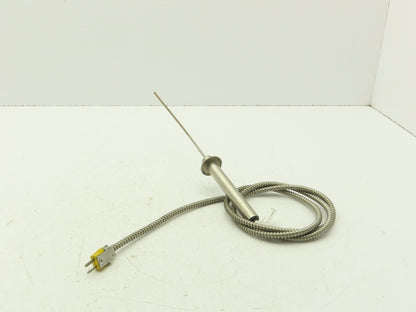 Cole-Parmer 93600-22 Stainless Thermocouple Probe Type K 8"x 1/8"