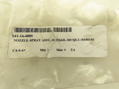 Spraying Systems 1/2QJJL-SS QLU-SS40150 Quickjet Stainless Spray Nozzle Lot of 2