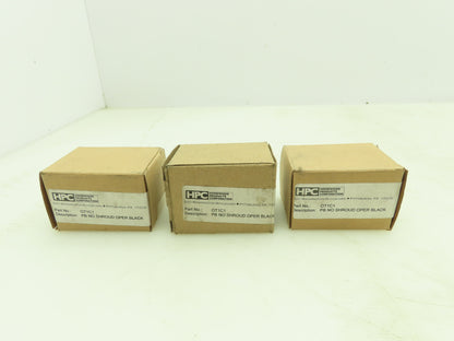 Homewood Products OT1C1 Pushbutton Operator No Shroud 30MM Black Lot Of 3