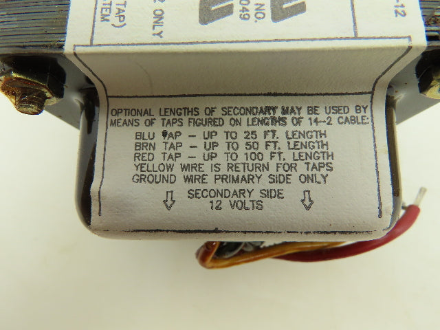 Daniel Woodhead 1678-12 Low Voltage Transformer 3 Wire 12VAC Output