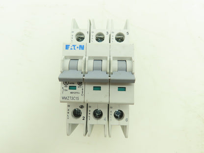 Eaton WMZT3C15 Circuit Breaker 15A 277/480V 3 Pole DIN Rail 3Ph