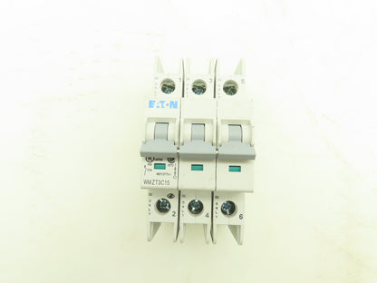 Eaton WMZT3C15 Circuit Breaker 15A 277/480V 3 Pole DIN Rail 3Ph