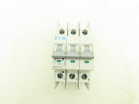 Eaton WMZT3C15 Circuit Breaker 15A 277/480V 3 Pole DIN Rail 3Ph
