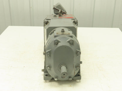 Reliance DC0189ATY DC Gearmotor 2Hp 180VDC 6:1 Reducer 282 RPM Parallel Shaft