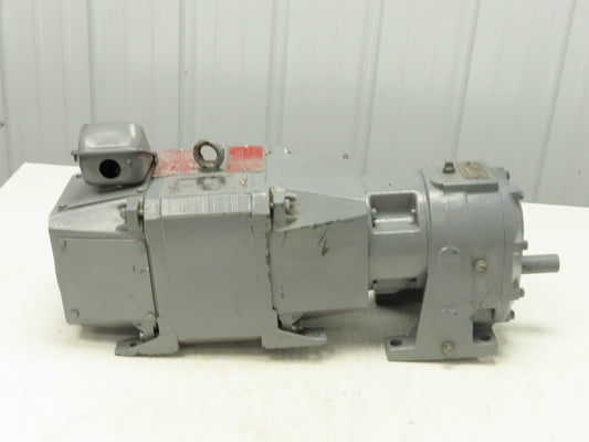 Reliance DC0189ATY DC Gearmotor 2Hp 180VDC 6:1 Reducer 282 RPM Parallel Shaft