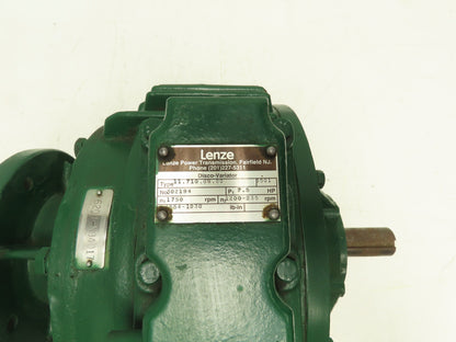 Lenze Disco-Variator Variable Speed Inline Gear Drive 7.5Hp 1200-235 RPM
