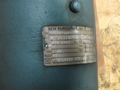 Sew-Eurodrive R60VU31DV112M6 Variable Speed Gear Drive 3Hp 460V 3PH 410-2485 RPM