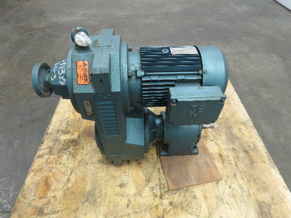 Sew-Eurodrive R60VU31DV112M6 Variable Speed Gear Drive 3Hp 460V 3PH 410-2485 RPM