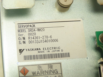 Yaskawa SRDA-MH20 Servo Pack JZRCR-YSV03-33 Servo Driver Controller
